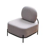 Yellow Linen Upholstered Armless Accent Chair Black Leg-Richsoul-Chairs & Recliners,Furniture,Living Room Furniture