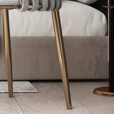 Nordic Off White Round Accent Chair with Velvet Upholstery-Richsoul-Chairs & Recliners,Furniture,Living Room Furniture