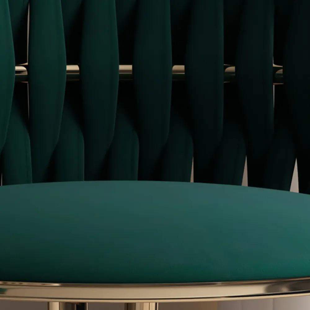 Nordic Off White Round Accent Chair with Velvet Upholstery-Richsoul-Chairs & Recliners,Furniture,Living Room Furniture
