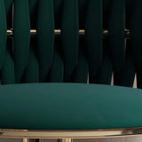 Nordic Off White Round Accent Chair with Velvet Upholstery-Richsoul-Chairs & Recliners,Furniture,Living Room Furniture