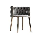 Nordic Off White Round Accent Chair with Velvet Upholstery-Richsoul-Chairs & Recliners,Furniture,Living Room Furniture
