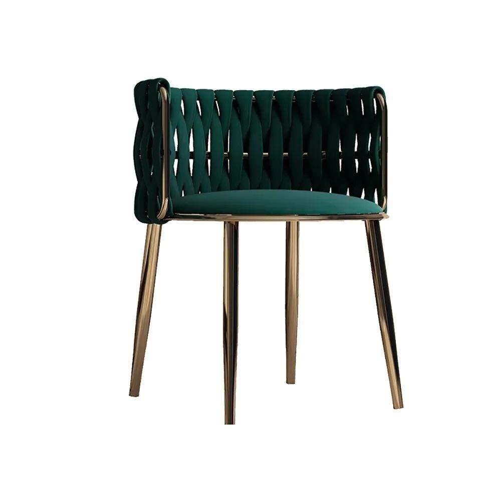 Nordic Off White Round Accent Chair with Velvet Upholstery-Richsoul-Chairs & Recliners,Furniture,Living Room Furniture