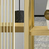 Modern Storage Standing Etagere Bookshelf 4 Tiers in Gold-Bookcases & Bookshelves,Furniture,Office Furniture
