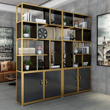 Contemporary Stand Standard Bookshelf with Doors-Bookcases & Bookshelves,Furniture,Office Furniture