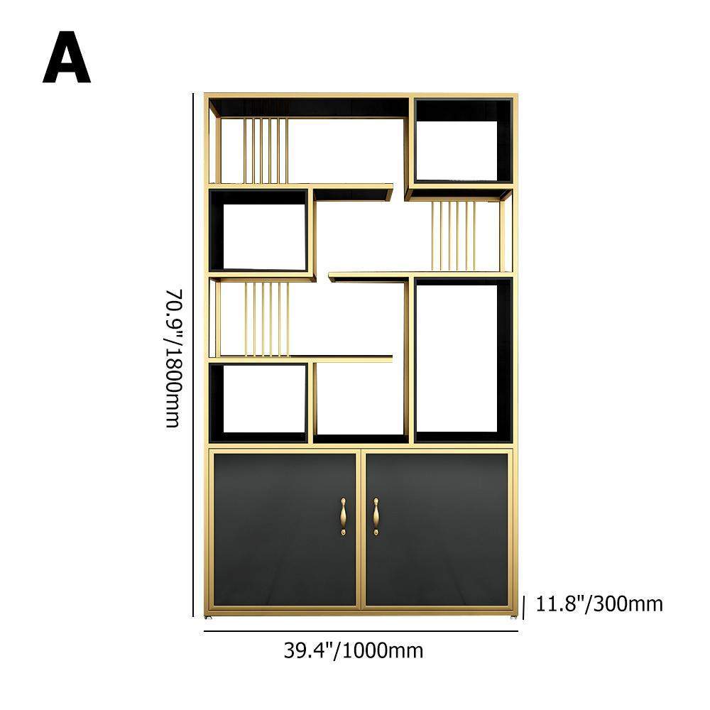 Contemporary Stand Standard Bookshelf with Doors-Bookcases & Bookshelves,Furniture,Office Furniture