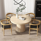 Modern Curved Back Dining Chair Upholstered Leather Walnut Wooden Armchair