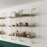 3-Tier Luxury Floating Shelves Wooden Wall Shelf Wall Mounted Shelves