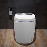 Modern Smart One-Piece 1.28 GPF Floor Mounted Elongated Toilet and Bidet with Seat