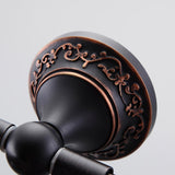 Bella Antique Black Wall Mounted Toilet Paper Holder & Cover Brass
