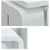 L-shaped Modern Executive Desk with Ample Storages Right Hand in White