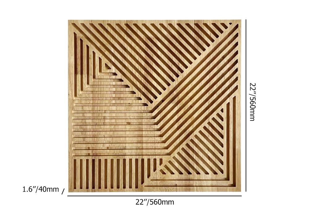 Farmhouse Wood Wall Decor Geometric Home Wall Accent
