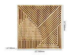 Farmhouse Wood Wall Decor Geometric Home Wall Accent