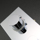 Modern Thermostatic 3-Function 3-Outlet Solid Brass Faucet Shower Valve & Trims