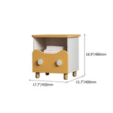Modern Nightstand Kid Nightstand Creative nightstand with Drawer Wood Nightstand