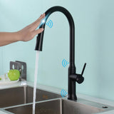 Kitchen Faucet with Sprayer Pull Down Touch Faucet Brushed Nickel Stainless Steel