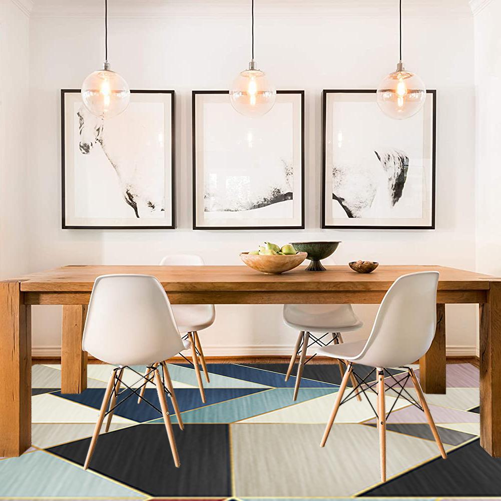 6'x9' Modern Abstract Gradient Geometric Multi-colored Rectangle Area Rug