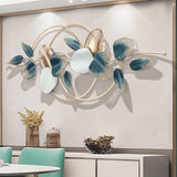 Modern Minimalist 3D Hollow-out Metal Leaves Classic Fashion Wall Decor