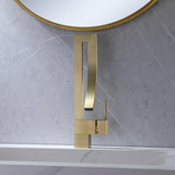 Single Handle Single Hole Bathroom Sink Faucet with Waterfall Spout in Chrome Brass