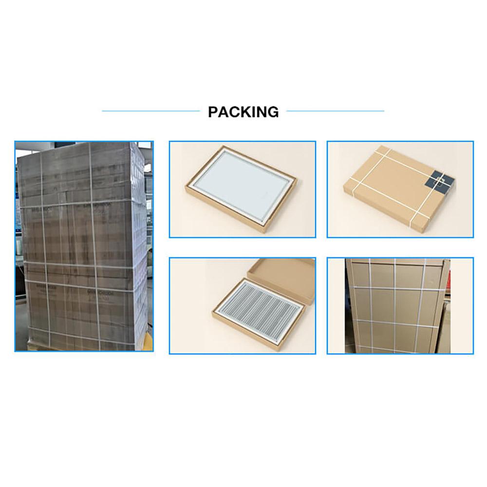 Modern Oval 20" x 28" Wall Mounted LED Frameless Bathroom Mirror Anti-Fog