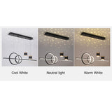 Geometric Black Kitchen Island light Starry Reflection Hanging Light 3-Way Dimmable