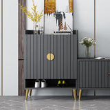 Nordic Gray Shoe Cabinet 4 Shelves Entryway Shoe Cabinet