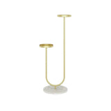 Metal Plant Stand 4-Shelf Gold Plant Pot Stand for Indoor & Outdoor in Large