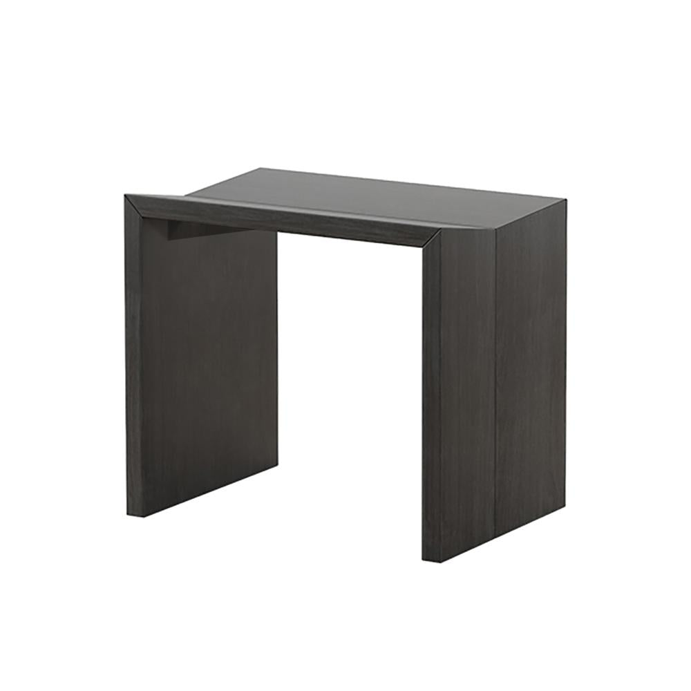 Farmhouse Modern Backless Dining Chair Wood Dining Stool Black (Set of 2)