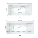 60" Modern Acrylic Rectangular Whirlpool Water Massage Bathtub in Chromatherapy LED