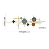 Modern Geometric Metal Wall Decor Overlapping Wall Background Art