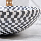 Vessel Circular Natural Stone Bathroom Wash Sink Bowl Shape Mosaic Design