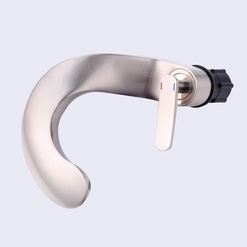 Modern Creative Bathroom Sink Faucet Single Handle One-Hole Sink Faucet Brass