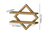 Gold Wall Mounted Wine Bottle Rack 6 Piece 12 Bottle Metal Hanging Wine Rack