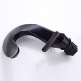 Modern Creative Bathroom Sink Faucet Single Handle One-Hole Sink Faucet Brass