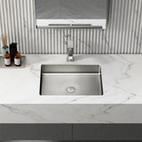 Gold Luxury Stainless Steel Rectangular Sink Undermount Bathroom Wash Sink
