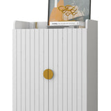 Nordic Gray Shoe Cabinet 4 Shelves Entryway Shoe Cabinet
