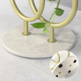 Metal Plant Stand 4-Shelf Gold Plant Pot Stand for Indoor & Outdoor in Large