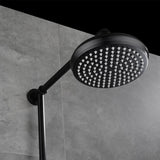 Industrial Style Wall-Mounted Shower System 2-function in Black