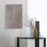 Nordic Style 3D Hanging Wall Decor Wooden Sandstone Carving Decorative Relief Painting