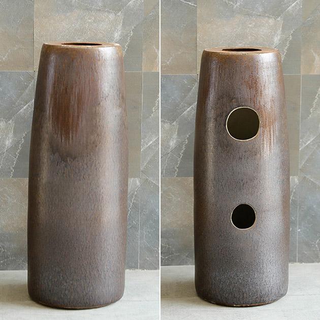 Vintage Retro Kaolin Clay Pedestal Sink Freestanding Bathroom Sink