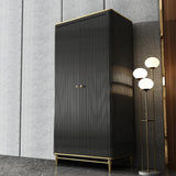 78.7" Modern Light Luxurious Style Wardrobe with Multi-storage in White