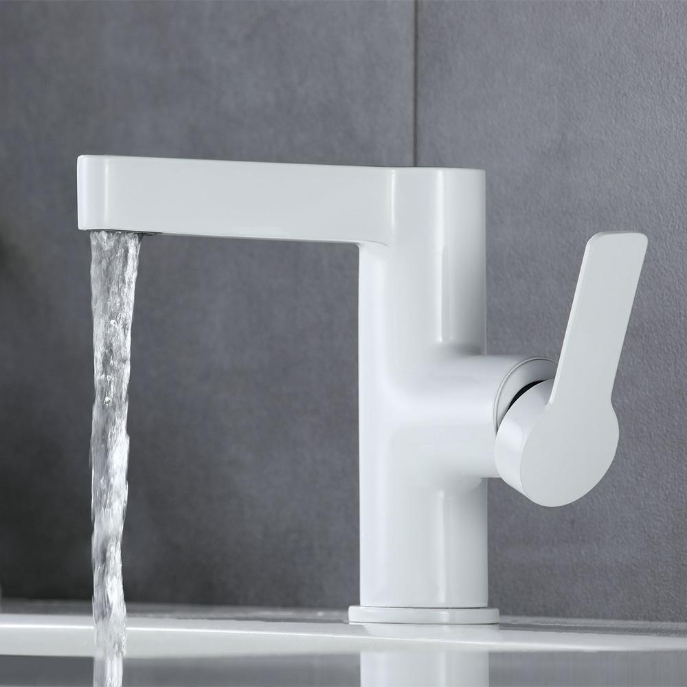 Modern Black Single Hole Bathroom Sink Faucet Intelligence Temperature Digital Display