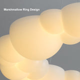 Modern White LED Chandelier Cloud Bubble Pendant Light Dimmable