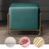Green Makeup Vanity Set Expandable Dressing Table with Mirror&Side Cabinet&Stool