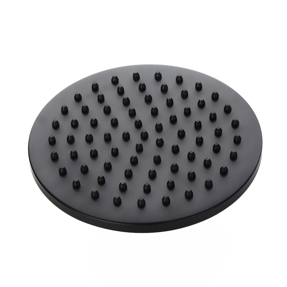 Retro 1-Handle Ceiling Mounted Round Rain Shower Head & Hand Shower Set Antique Black