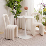 Chaise de chaise de chaise de salle de salle à manger blanc moderne (ensemble de 2)
