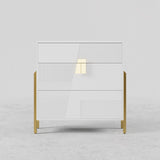 Modern Entryway White Shoe Storage Narrow Shoe Cabinet with 2 Flip Doors & 1 Drawer
