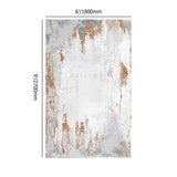 5' x 8' Modern Abstract Ink Painting Multi-colored Rectangle Area Rug