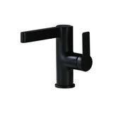 Modern Black Single Hole Bathroom Sink Faucet Intelligence Temperature Digital Display