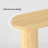 55" Modern Pine Wood  Long Bar Height Dinning Table Kitchen Bar Table