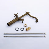 Chester Classic Style Double Cross Handle Single Hole Brass Vessel Bathroom Faucet
